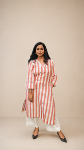 Dhari Jamdani Kurta