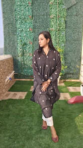 Shyama Jamdani Kurta