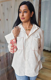 Floral Flip Shirt (Red)