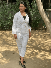 White Ikat Co-ord Set