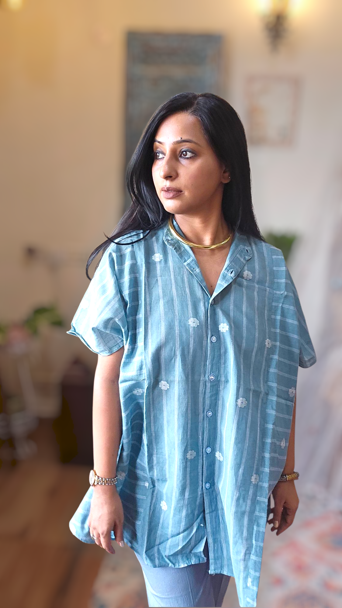 Neel Tara Jamdani Co-ord