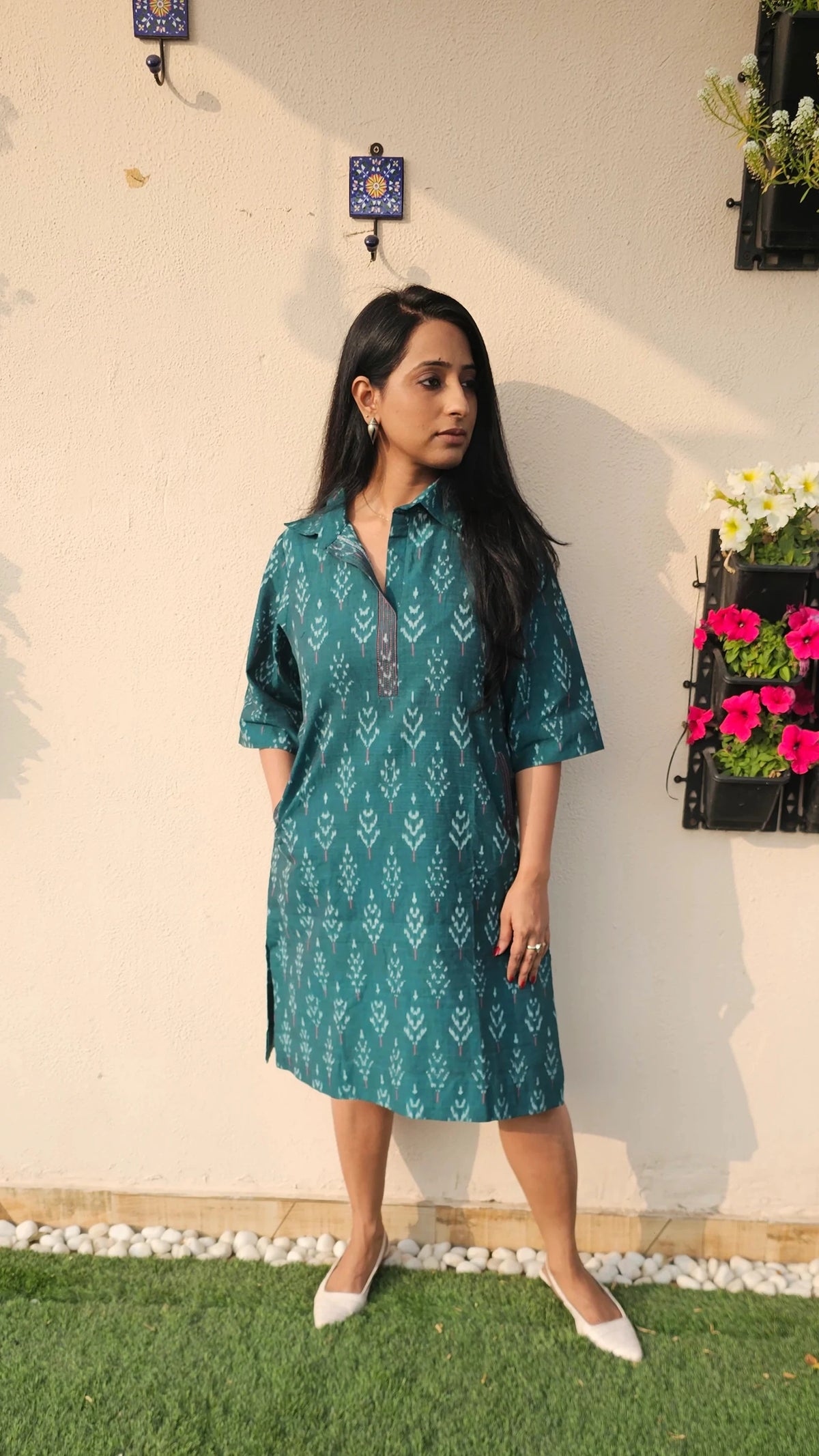 Basil Bliss Ikkat Dress