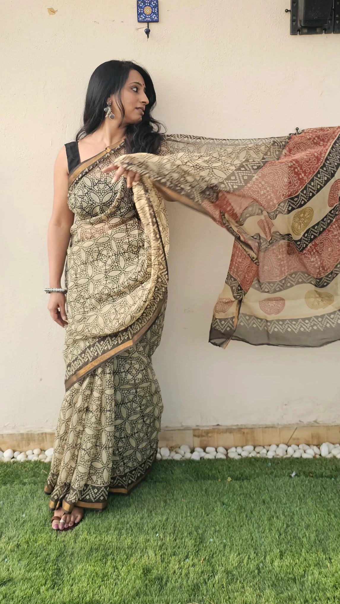 Black Kota Cotton Saree