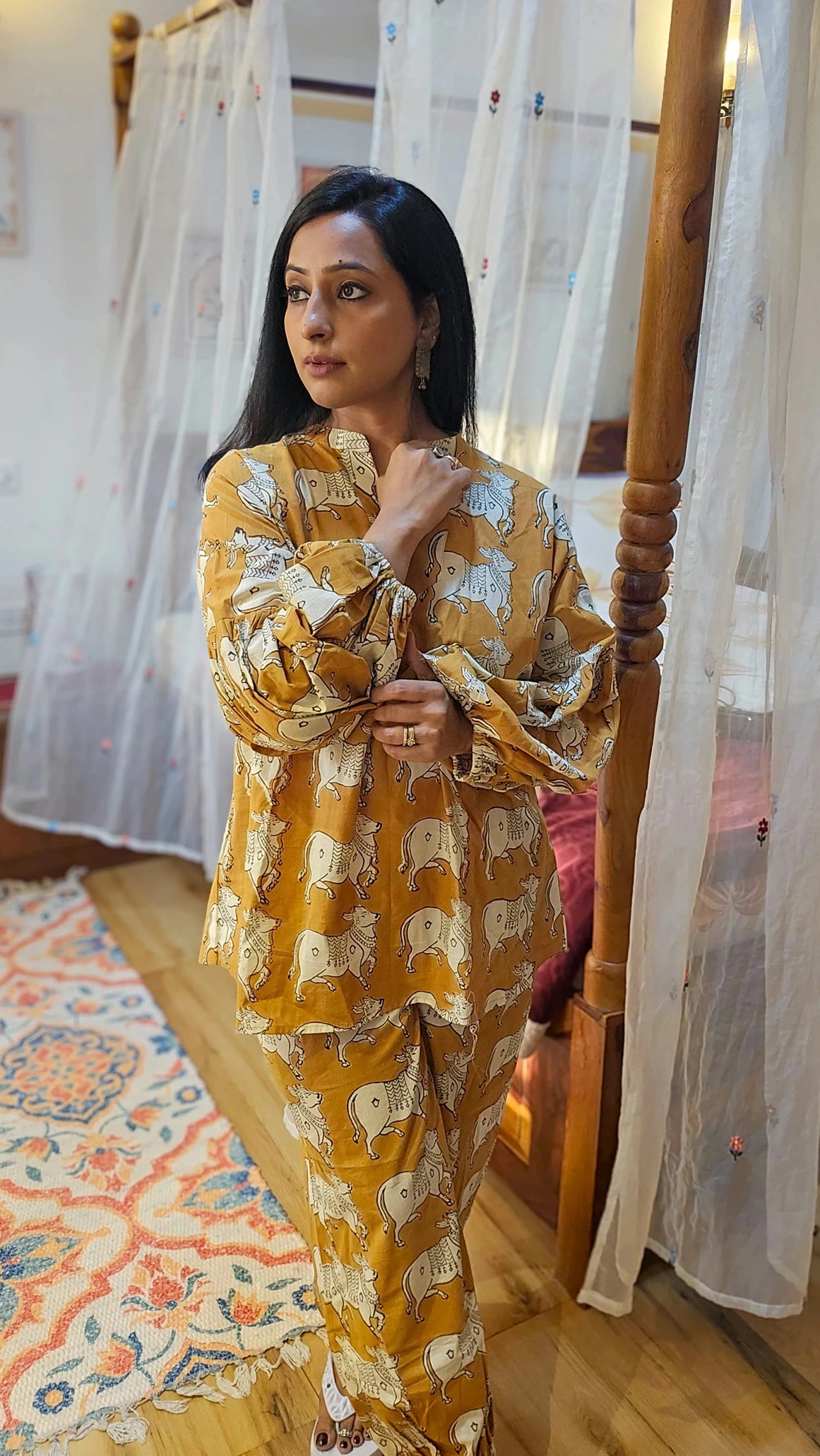 Cow Print Loungewear Set